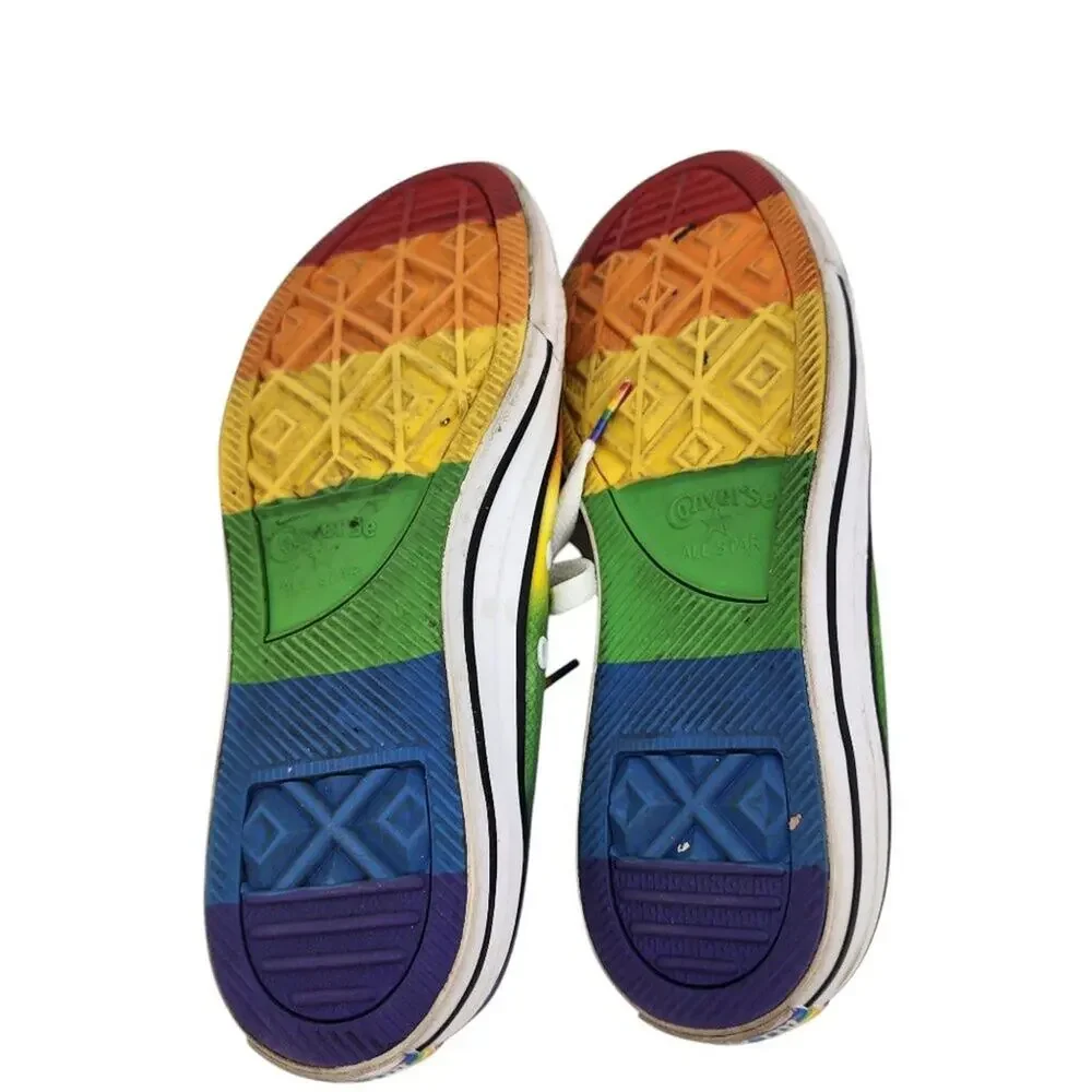 Converse Chuck Taylor All Star Rainbow Pride Low Top Sneakers 6M/8W Unisex Shoes